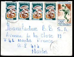 Marcophilie - Lettre Du CONGO - Cad FORT ROUSSEL 1971 - Autres & Non Classés