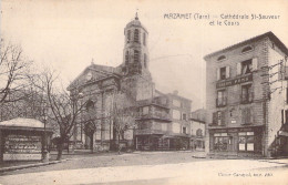 FRANCE - 81 - MAZAMET - Cathédrale St Sauveur Et Le Cours - Edit Victor Carayol - Carte Postale Ancienne - Mazamet