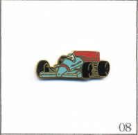 Pin's Automobile - Compétition / Formule 1 - Voiture Bleue Turquoise Et Rouge. Non Est. EGF. T936-08 - F1