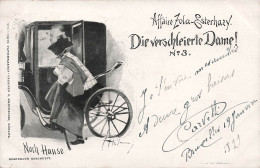 Illustrateur - Affaire Zola - Die Verschleierte - Circulée En 1899 - Carte Postale Ancienne - Sonstige & Ohne Zuordnung