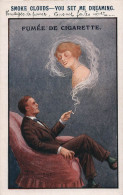 Illustrateur - Maurice - Smoke Clouds - Fumée De Cigarette - Femme Dans La Fumée  - Carte Postale Ancienne - Maurice