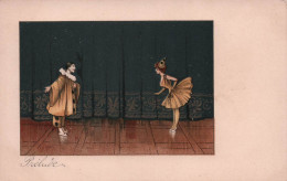 Illustrateur - Prelude - Pierrot Et Colombine - Carte Postale Ancienne - Non Classés