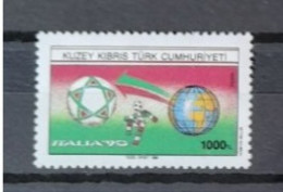 ITALIA 1990 MNH** KUZEY KIBRIS TURK CHYPRE TURQUE 2 STAMPS FOOTBALL FUSSBALL SOCCER CALCIO VOETBAL FOOT FUTEBOL FUTBOL - 1990 – Italie