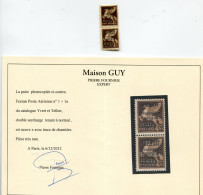 FEZZAN PA 1 Aa * ( DOUBLE SURCHARGE TENANT A NORMAL ) SIGNE AVEC CERTIFICAT ( RARE ) - Unused Stamps