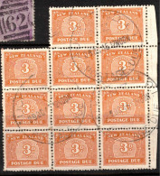 NZ 1939 3d Orange-brown X 11 Wmk Sideways SG D47aw U #CCO6 - Strafport