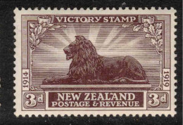 NZ 1920 3d Victory SG 456 HM #CCO9 - Unused Stamps