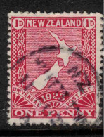 NZ 1923 1d Map Pmk = Halkett Town SG 460 U #CCO12 - Oblitérés