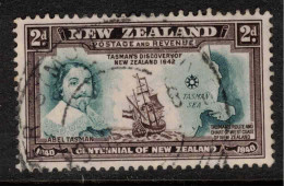 NZ 1940 2d Tasman Pmk = Upper Symonds St SG 616 U #CCO15 - Oblitérés