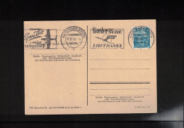 Germany / Deutschland DDR 1956 Deutsche Lufthansa Interesting Postmark - Erst- U. Sonderflugbriefe