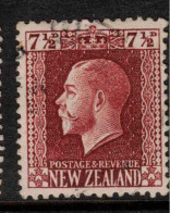 NZ 1915 7 1/2d Red Brown P14 X 13.5 SG 426 U #CCO21 - Usati