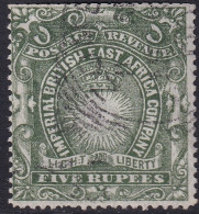 British East Africa 1890 Sc 30 SG 19 Used Fournier Forgery Trimmed Perfs At Top - Afrique Orientale Britannique