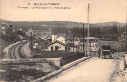 FRANCE - 92 - BELLEVUE MEUDON - Panorama - Le Funiculaire Et Le Pont De Sèvres - Carte Postale Ancienne - Andere & Zonder Classificatie