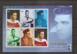 Chanteurs - Elvis Presley ( 4461/4466 XXX -MNH - Du Libéria ) - Chanteurs