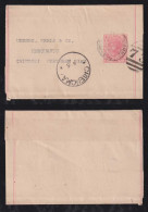 Victoria Australia 1902 Stationery Wrapper PORT MELBOURNE X CHIENCMAI CHIANG MAI Siam Thailand - Storia Postale