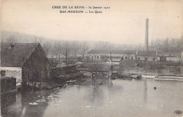 FRANCE - 92 - CRUE DE LA SEINE - Bas Meudon - Les Quais - Le 30 Janvier 1910 - Carte Postale Ancienne - Autres & Non Classés