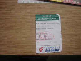 Air China Economy Class - Tarjetas De Embarque