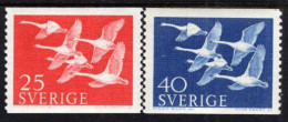 Sweden - 1956 - Norden - Swans - Mint Stamp Set - Unused Stamps