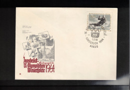 Austria / Oesterreich 1964 Olympic Games Innsbruck - AXAMS Postmark Interesting Cover - Winter 1964: Innsbruck