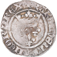 Monnaie, France, Charles VI, Florette, Date Incertaine, TB+, Billon - 1380-1422 Charles VI The Beloved