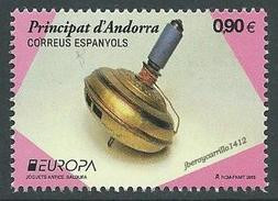 SPANISH ANDORRA // ANDORRA ESPAÑOLA-EUROPA 2015- "ALTES SPIELZEUG"- SATZ 1 Briefmarken Mit  LOGO EUROPA - 2015