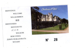 Ticket D'entrée --France--Val De Loire --Chateau D'Ussé -- Indre Et Loire - Toegangskaarten