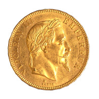 Second-Empire-100 Francs Napoléon III, Tête Laurée 1869 Paris - 100 Francs (gold)