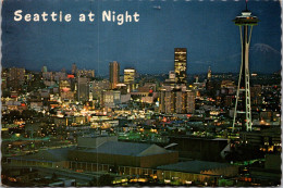 Washington Seattle Panorama At Night 1976 - Seattle