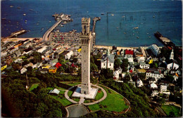 Massachusetts Cape Cod Aerial View Of Provincetown Showing The Pilgrim Tower 1975 - Cape Cod