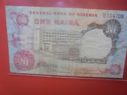 NIGERIA 1 NAIRA 1973-78 Signature N°1 Circuler (B.29) - Nigeria