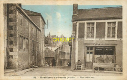 85 Mouilleron En Pareds, Une Vieille Rue, Café-Cycles-Motos, Carte Pas Courante - Mouilleron En Pareds