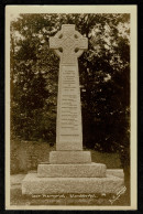 Ref  1604  -  Early Real Photo Postcard - Llandderfel War Memorial Near Bala Merionethshire Wales - Merionethshire