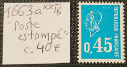 N° 1663a (Variété, Postes Estompé)  Neuf **  TB - Unused Stamps