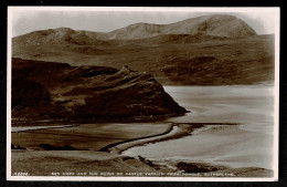 Ref  1604  -  Real Photo Postcard - Ben Hope & Castle Varrich - Tongue Sutherland Scotland - Sutherland