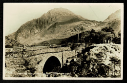 Ref  1604  -  Real Photo Postcard - From Ogwen Bridge - Nant Ffrancon Caernarvonshire Wales - Caernarvonshire