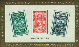 45088 MNH PANAMA 1956 6 CONGRESO INTERAMERICANO DE MUNICIPIOS - Panama