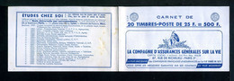 Carnet MULLER N° 1011C-C2 - Couverture Vide -  Série 6-59- Nombreux Thèmes. - Alte : 1906-1965