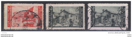 ISTRIA - OCCUPAZ. JUGOSLAVA:  1946  ZAGABRIA  -  3  VAL. US. -  D. 12  -  SASS. 56 + 57 + 57 - Joegoslavische Bez.: Istrië