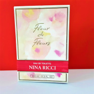 BOITE VIDE   Flacon  FLEUR  De FLEURS  De NINA RICCI   EDT  100 ML - Miniatures Femmes (avec Boite)