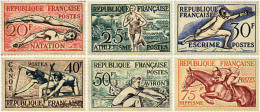 65491 MNH FRANCIA 1953 15 JUEGOS OLIMPICOS VERANO HELSINKI 1952 - Chevaux