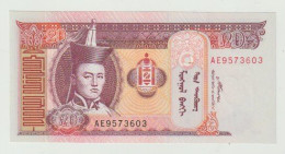 Banknote Mongolia-mongolie 20 Tugrik 2007 UNC - Mongolie