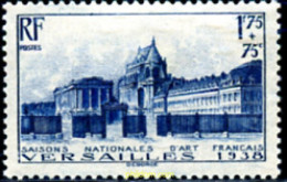 120507 MNH FRANCIA 1938 A BENEFICIO DE "EPOCAS NACIONALES DE ARTE FRANCES" - Châteaux