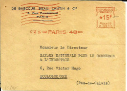 Lettre   EMA  Havas C 1960 De Baecque Beau  Lantin Banque  75 Paris C24/30 - Autres & Non Classés