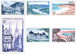121322 MNH FRANCIA 1954 PAISAJES - Châteaux