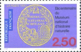 124181 MNH FRANCIA 1993 BICENTENARIO DEL MUSEO NACIONAL DE HISTORIA NATURAL - Minéraux