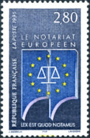 124264 MNH FRANCIA 1995 EL NOTARIADO EUROPEO - Autres & Non Classés