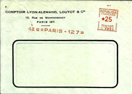 Lettre   EMA  Havas C 1962 Comptoir Lyon Alemand Louyot Banque 75 Paris  C24/36 - Autres & Non Classés