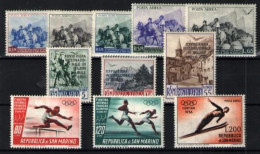 San Marino (aéreo) Nº 68/72,83/85 Y 103/05 . Año 1949/55 - Airmail