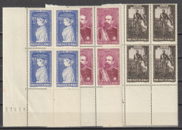 MONACO - 1942 BENEFICIARY, BLOCKS OF 4 - Altri & Non Classificati