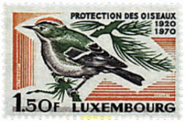 97426 MNH LUXEMBURGO 1970 50 ANIVERSARIO DE LA LIGA LUXEMBURGUESA POR EL ESTUDIO Y LA PROTECCION DE LOS PAJAROS - Otros & Sin Clasificación