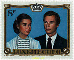 97738 MNH LUXEMBURGO 1981 BODA DEL GRAN DUQUE HEREDERO JEAN Y LA PRINCESA JOSEPHINE-CHARLOTTE - Other & Unclassified